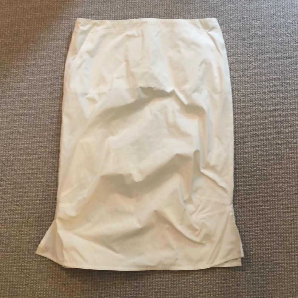 White Silk Skirt